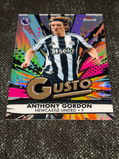 2025-26 Topps Finest EPL Gusto Insert (Case Hit) - Anthony Gordon