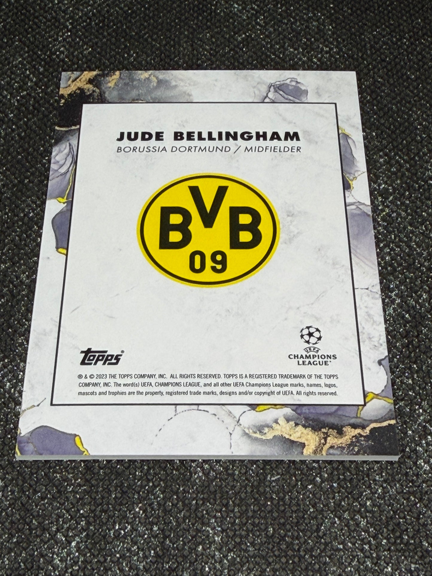 2023 Topps Inception UEFA Champions League First XI Insert 32/49 - Jude Bellingham
