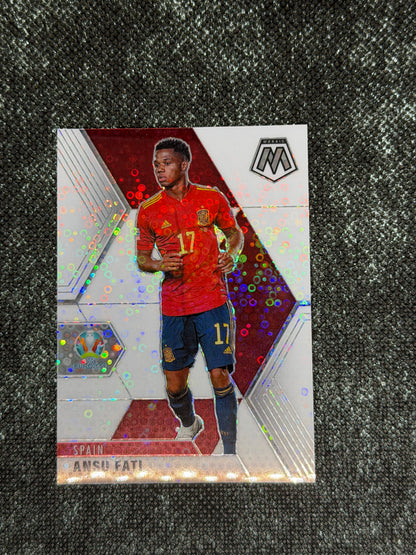 2021 Panini - Mosaic UEFA Euro Soccer White Mosaic 14/25 - Ansu Fati