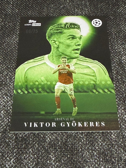 2025-26 Topps Simplicidad Exaltacion Insert Green 66/75 - Viktor Gyokeres