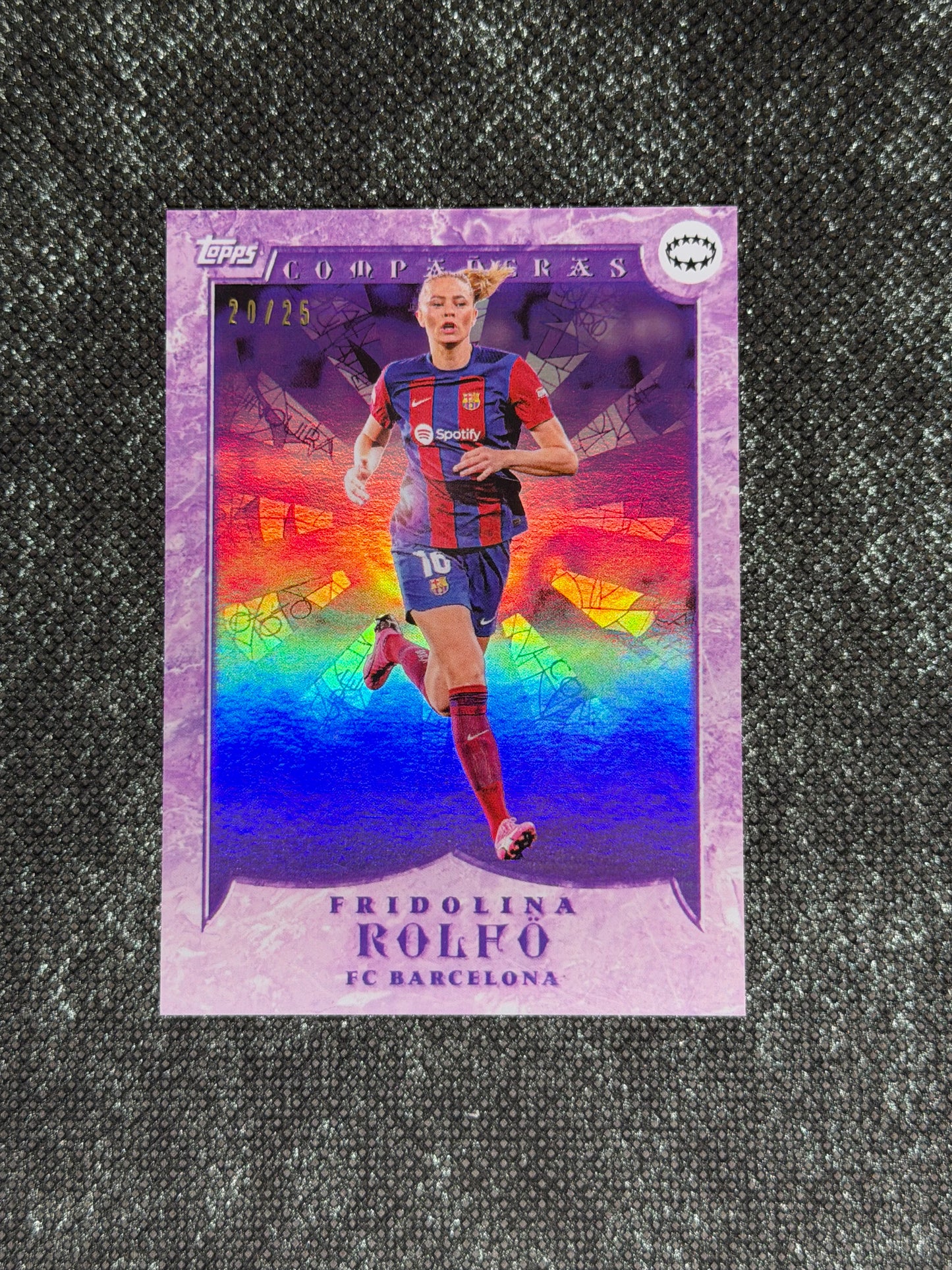 2024 Topps Aitana Bonmati Platinum Curated Companeras Green 20/25 - Fridolina Rolfo