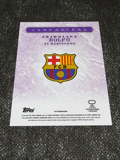 2024 Topps Aitana Bonmati Platinum Curated Companeras Green 20/25 - Fridolina Rolfo