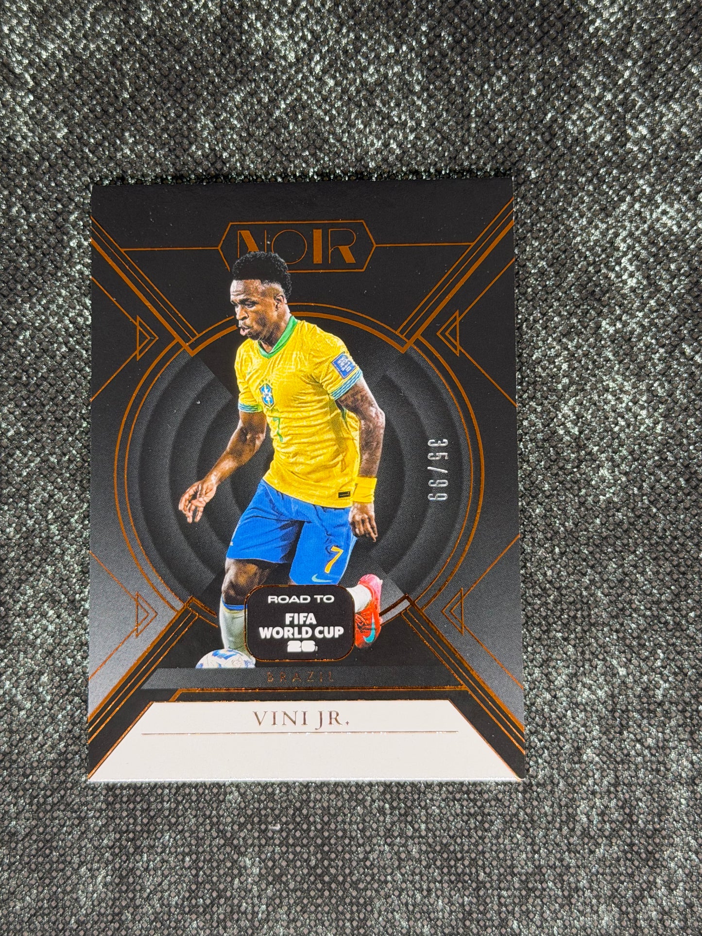 2025-26 Panini - Noir Road To FIFA World Cup 26 Soccer Vertical 35/99 - Vini Jr.