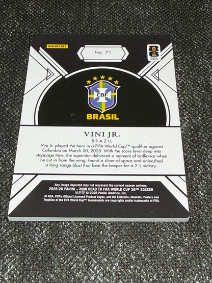 2025-26 Panini - Noir Road To FIFA World Cup 26 Soccer Vertical 35/99 - Vini Jr.