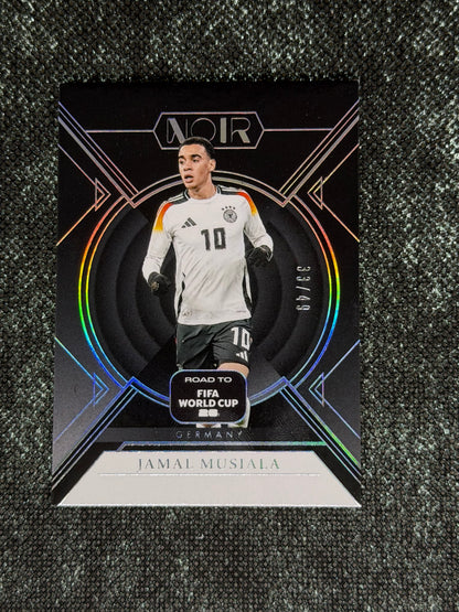 2025-26 Panini - Noir Road To FIFA World Cup 26 Soccer Silver 33/49 - Jamal Musiala