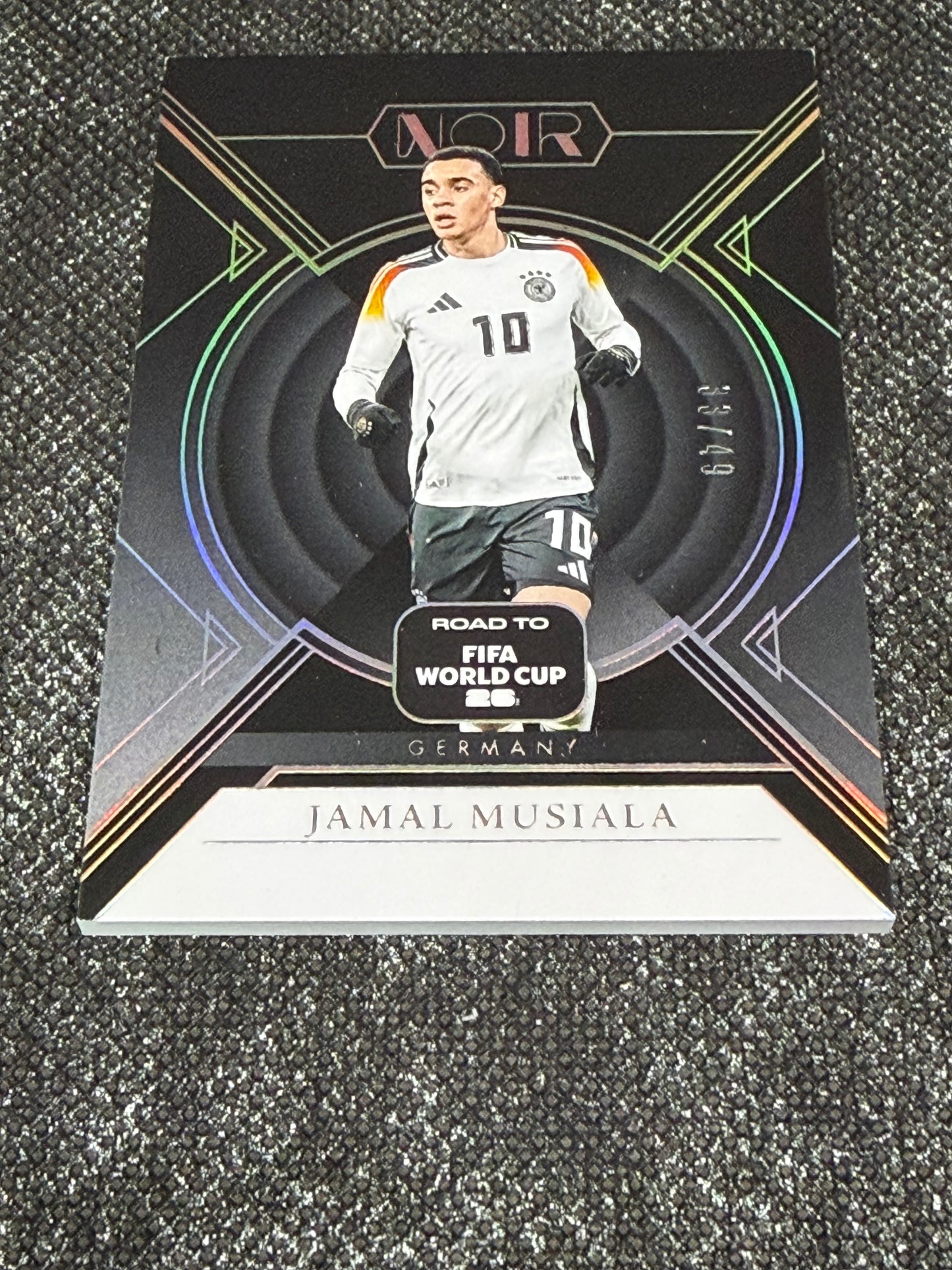 2025-26 Panini - Noir Road To FIFA World Cup 26 Soccer Silver 33/49 - Jamal Musiala