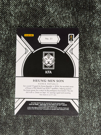 2025-26 Panini - Noir Road To FIFA World Cup 26 Soccer Silver 30/49 - Heung-Min Son