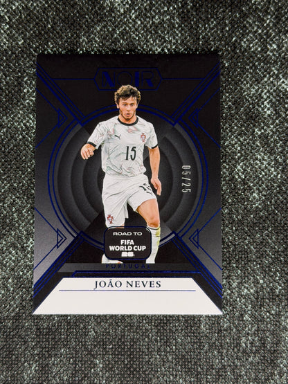 2025-26 Panini - Noir Road To FIFA World Cup 26 Soccer Blue 05/25 - Joao Neves