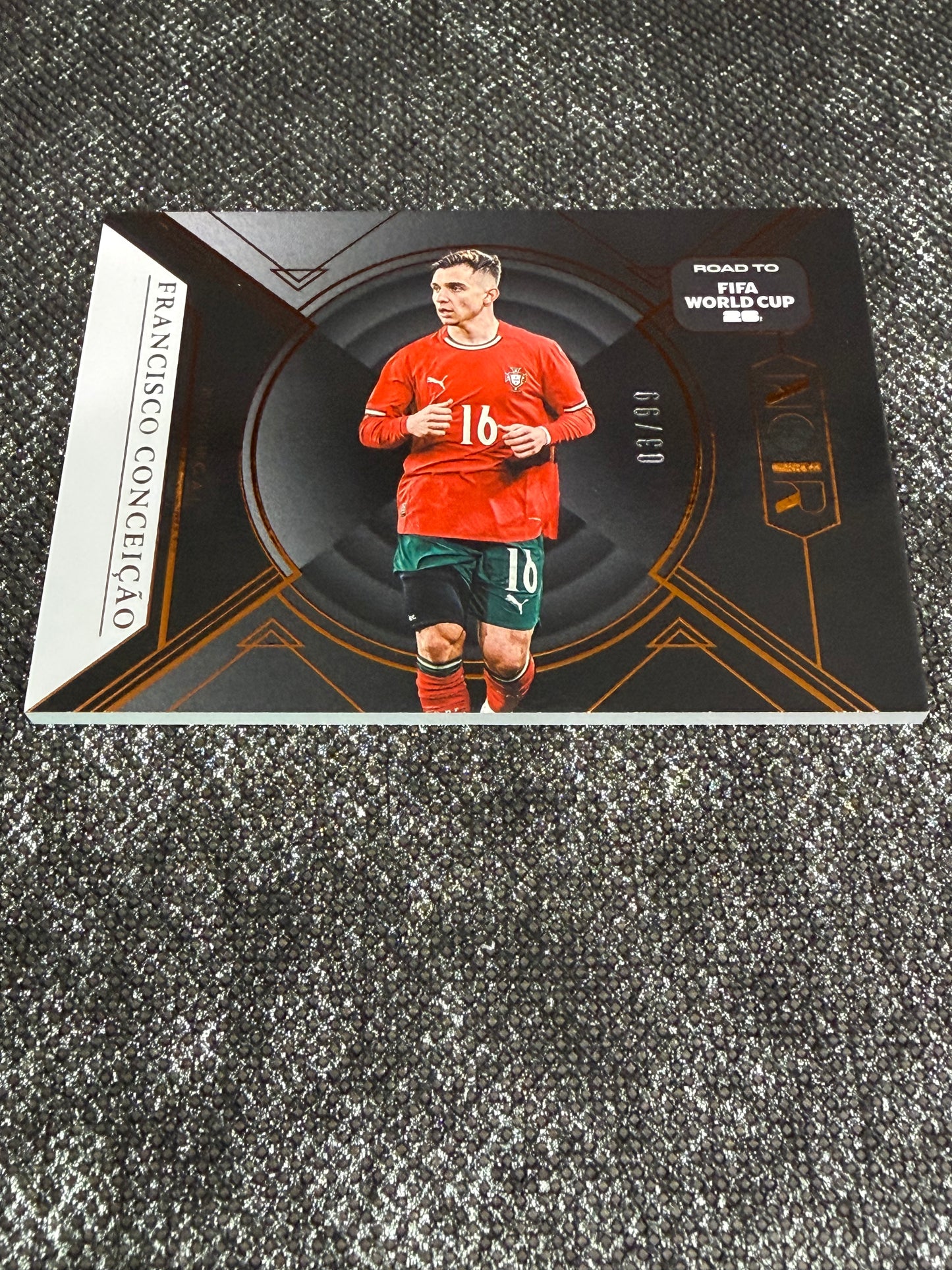 2025-26 Panini - Noir Road To FIFA World Cup 26 Soccer Bronze 03/99 - Francisco Conceicao