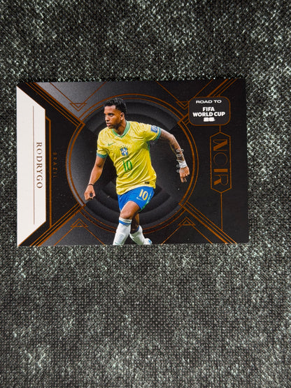 2025-26 Panini Noir Road To FIFA World Cup 26 Soccer Bronze 09/99 - Rodrygo