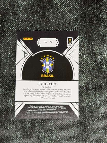 2025-26 Panini Noir Road To FIFA World Cup 26 Soccer Bronze 09/99 - Rodrygo