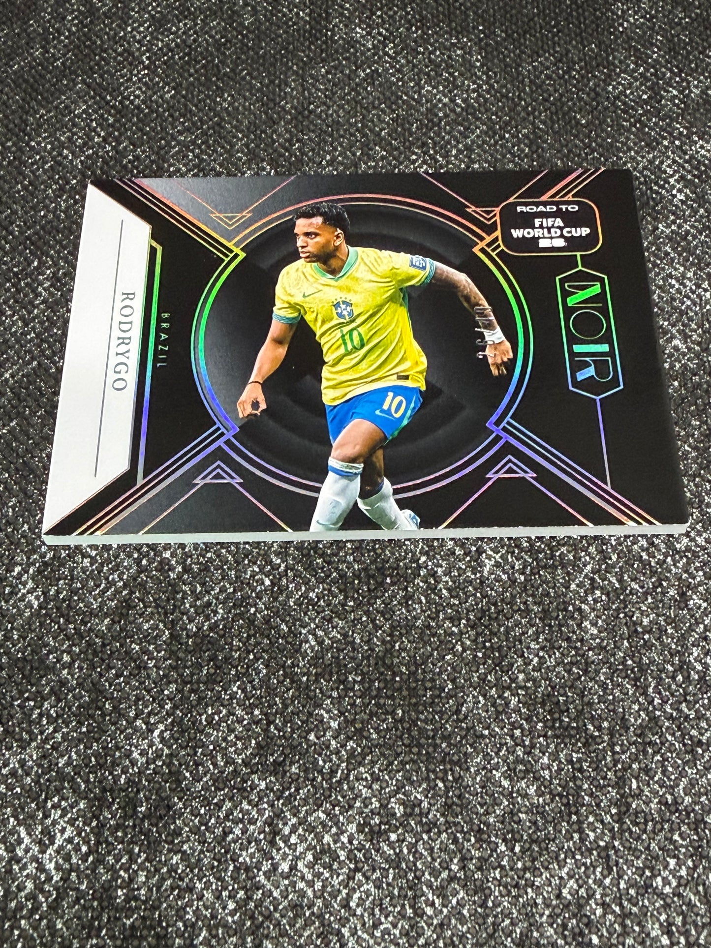 2025-26 Panini Noir Road To FIFA World Cup 26 Soccer Silver 26/49 - Rodrygo