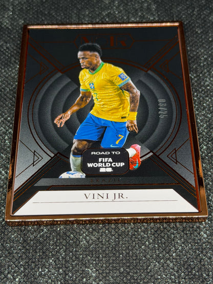 2025-26 Panini-Noir Road To World Cup 26 Soccer Bronze Frame 03/25 - Vini Jr.