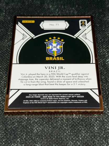 2025-26 Panini-Noir Road To World Cup 26 Soccer Bronze Frame 03/25 - Vini Jr.