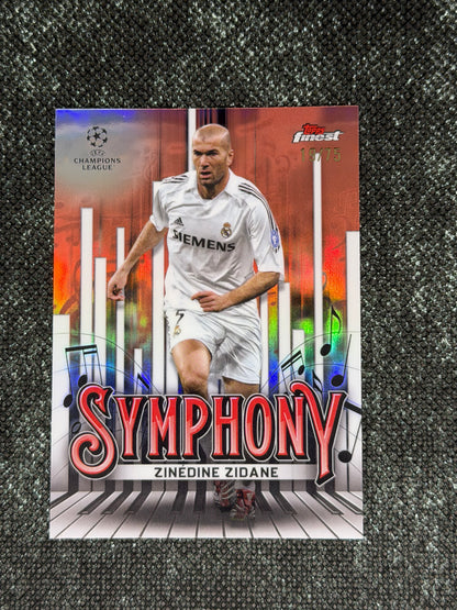 2024-25 Topps Finest UCC Symphony Insert Rose Gold 19/75 - Zinedine Zidane