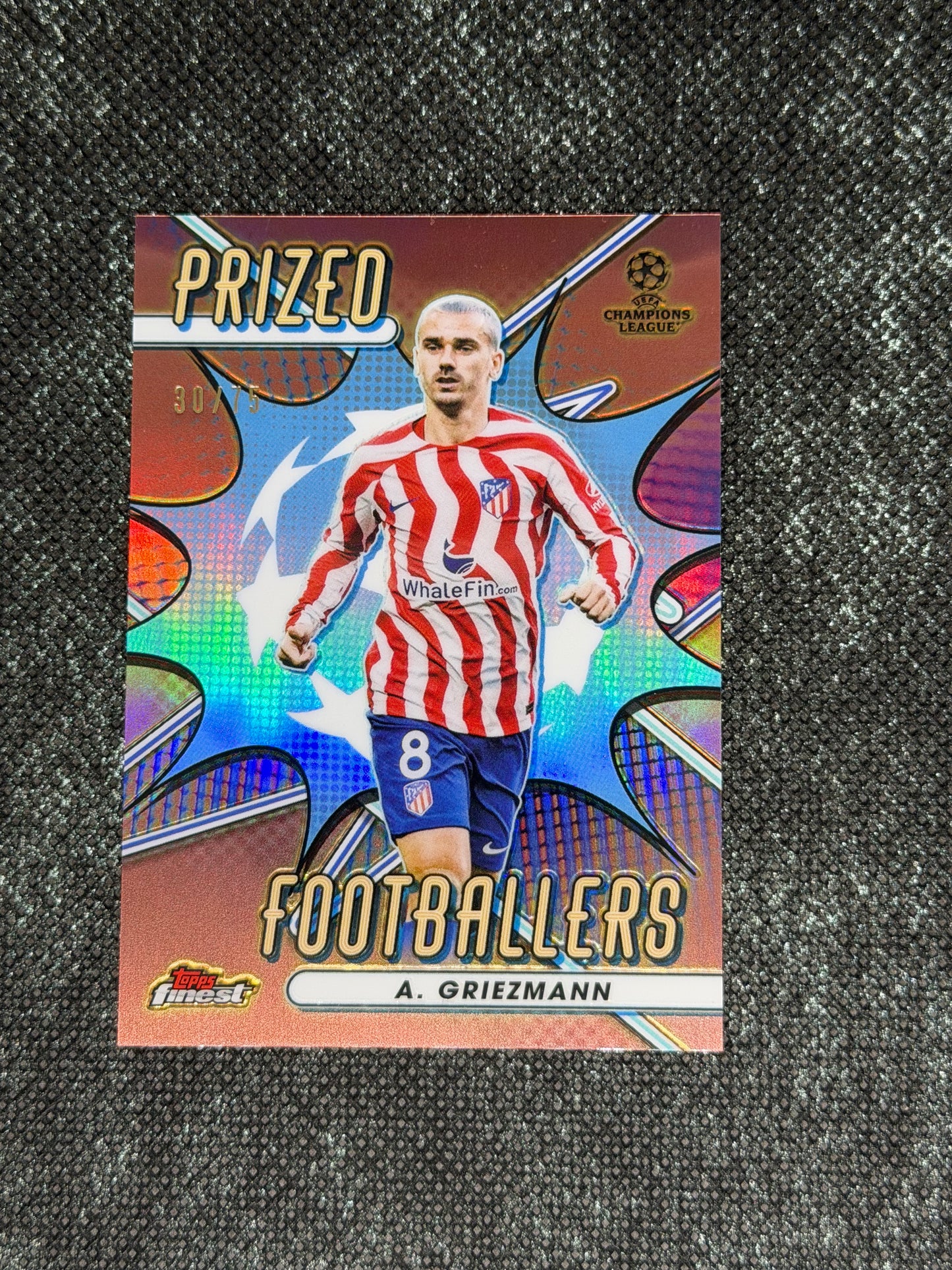 2022-23 Topps Finest UCC Prized Footballers Rose Gold 30/75 - Antoine Griezmann