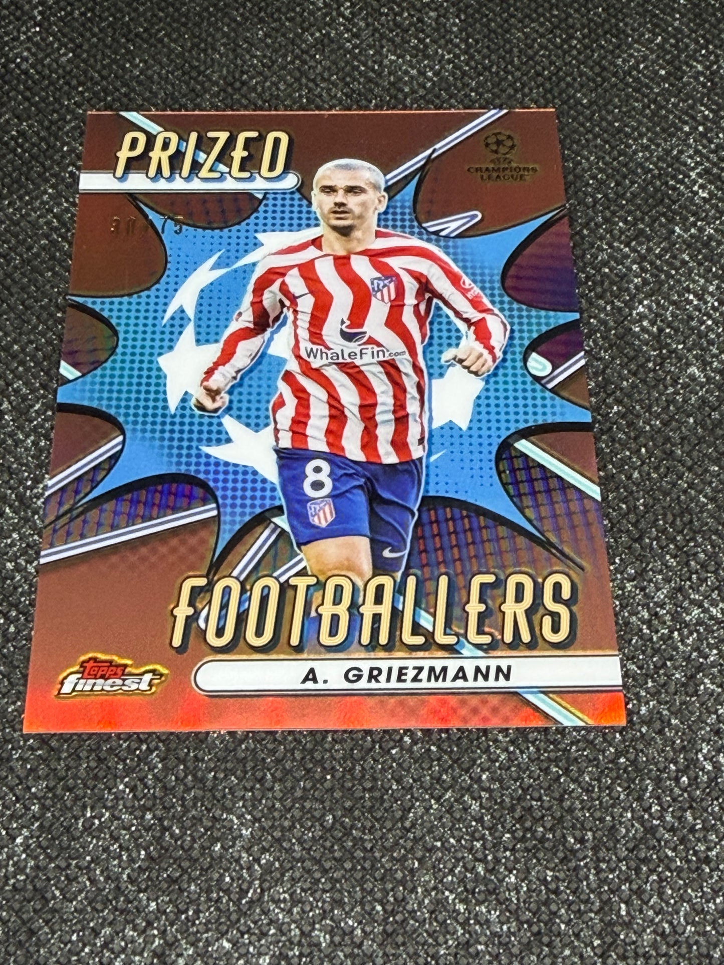 2022-23 Topps Finest UCC Prized Footballers Rose Gold 30/75 - Antoine Griezmann