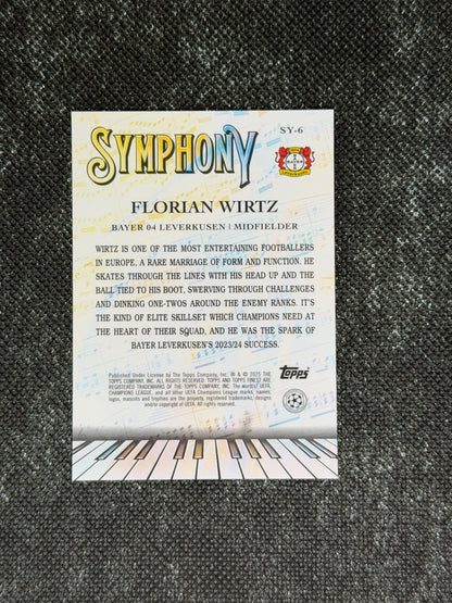 2024-25 Topps Finest UCC Symphony Insert Red 2/5 - Florian Wirtz