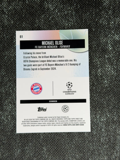 2025-26 Topps Finest UCC Common Green Refractor 46/75 - Micheal Olise
