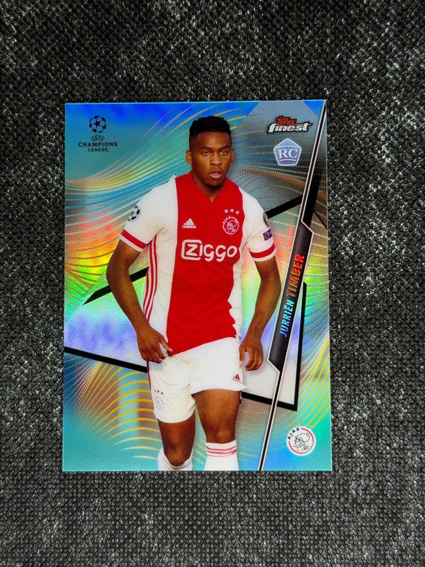 2020-21 Topps Finest UCC Aqua Refractor RC 53/75 - Jurrien Timber