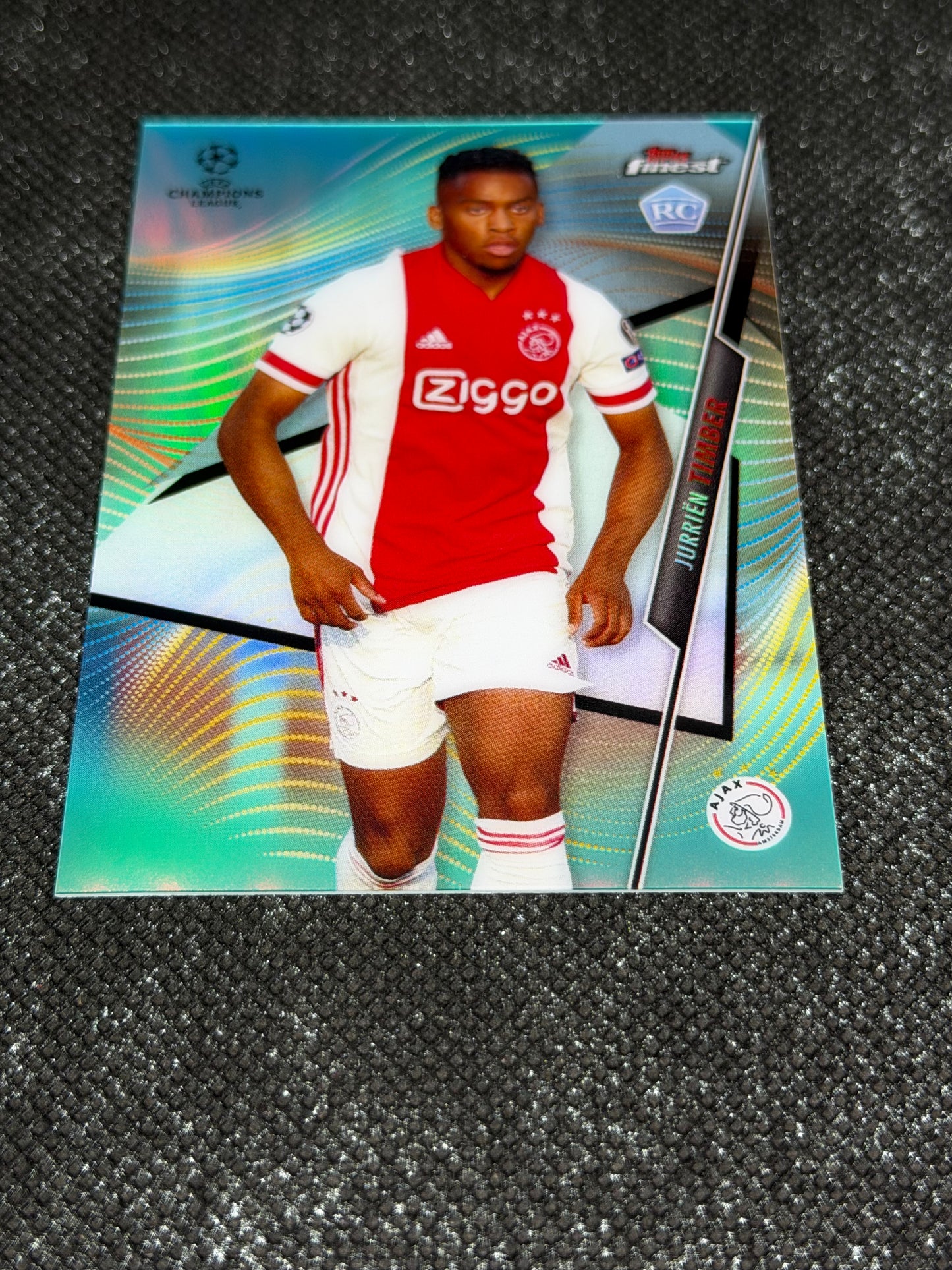 2020-21 Topps Finest UCC Aqua Refractor RC 53/75 - Jurrien Timber