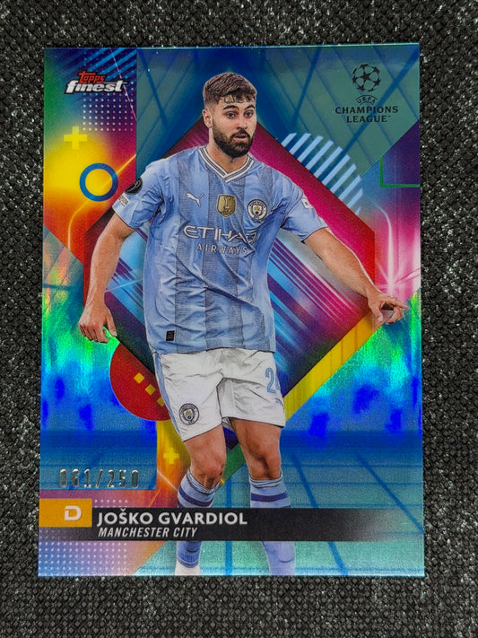 2023-24 TOPPS FINEST UCC AQUA REFRACTOR 061/250 - JOSKO GVARDIOL
