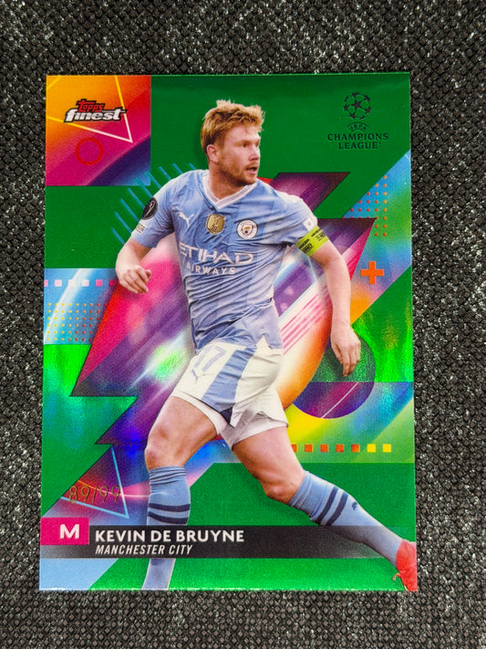 2023-24 TOPPS FINEST UCC GREEN REFRACTOR 89/99 - Kevin De Bruyne