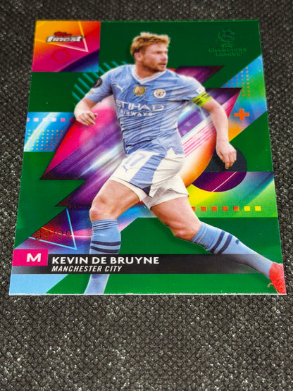 2023-24 TOPPS FINEST UCC GREEN REFRACTOR 89/99 - Kevin De Bruyne