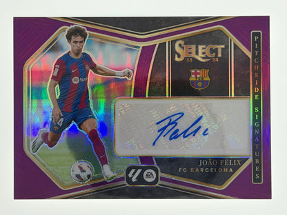 2023-24 Panini Select La Liga Soccer Pitchside Signatures Purple 4/5 - Joao Felix