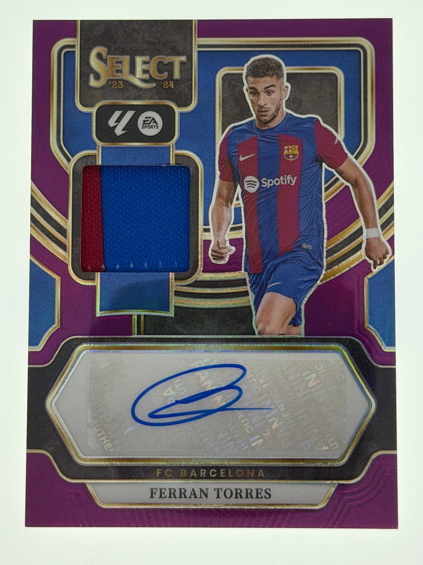 2023-24 Panini - Select La Liga Soccer Autographed Memorabilia 03/49 - Ferran Torres