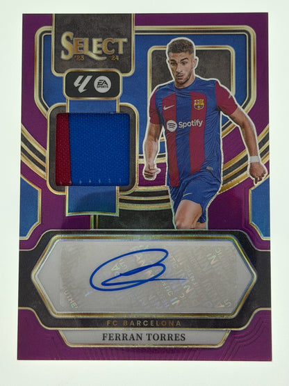 2023-24 Panini - Select La Liga Soccer Autographed Memorabilia 03/49 - Ferran Torres