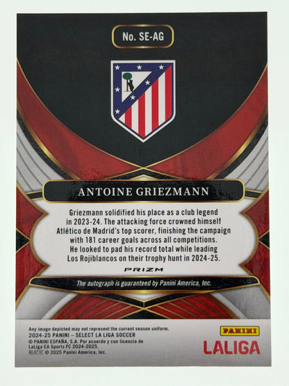2024-25 Panini - Select La Liga Soccer Signatures Silver - Antoine Griezmann