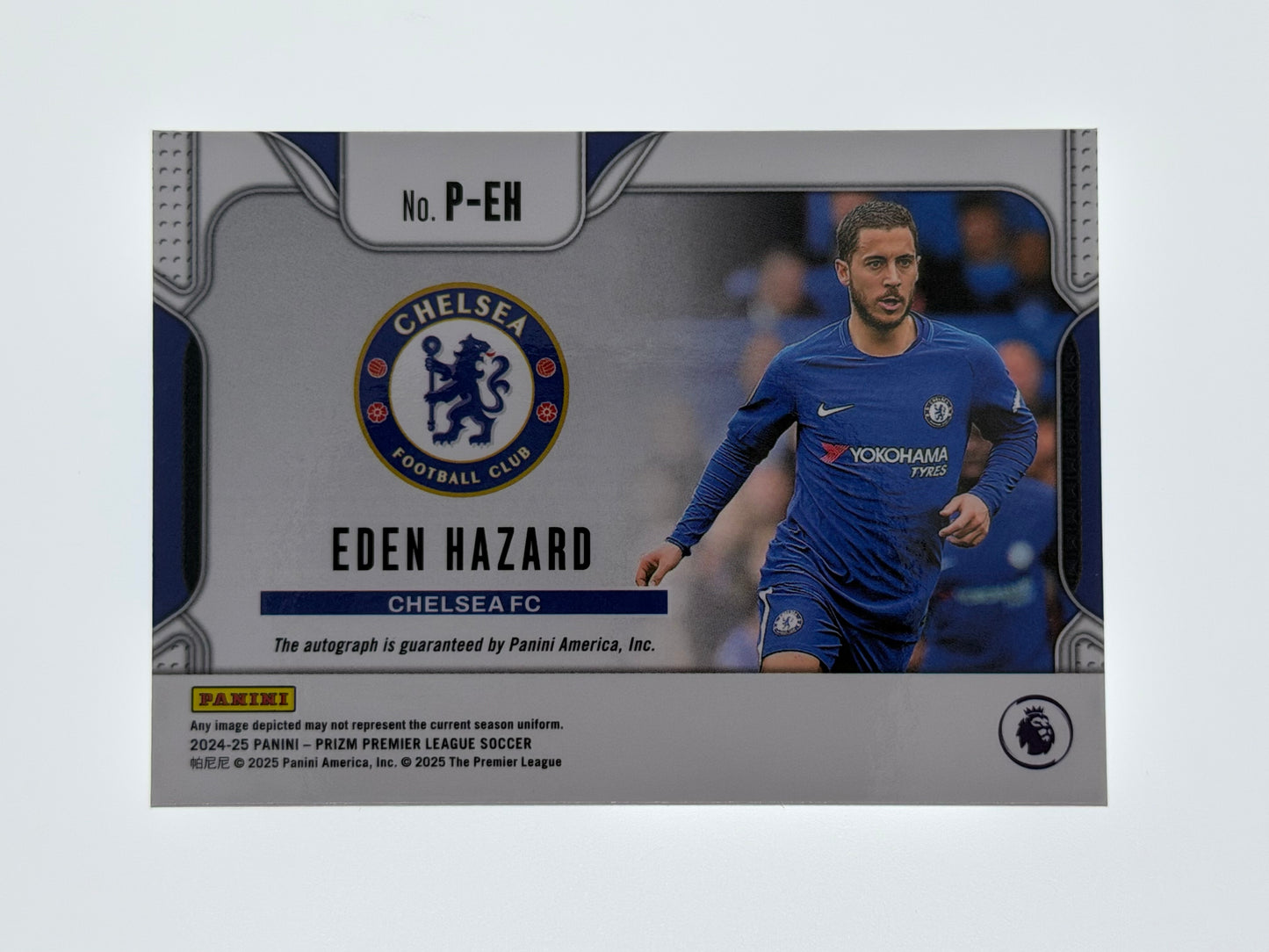 2024-25 Panini Prizm Premier League Soccer Penmanship Signatures - Eden Hazard