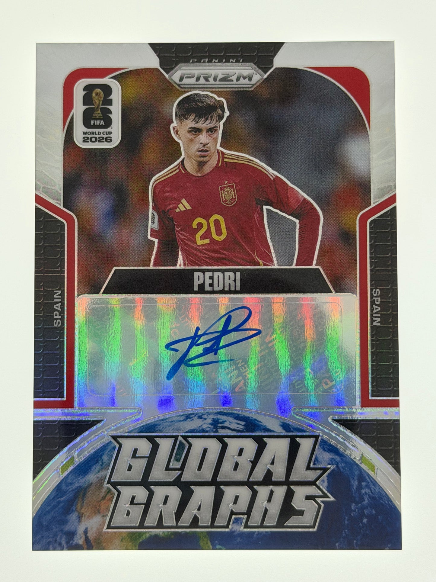 2026 Panini - Prizm FIFA World Cup 2026 Soccer Global Graphs Silver 13/75 - Pedri