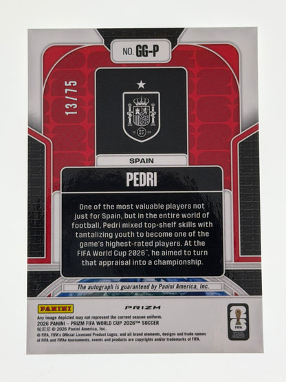 2026 Panini - Prizm FIFA World Cup 2026 Soccer Global Graphs Silver 13/75 - Pedri