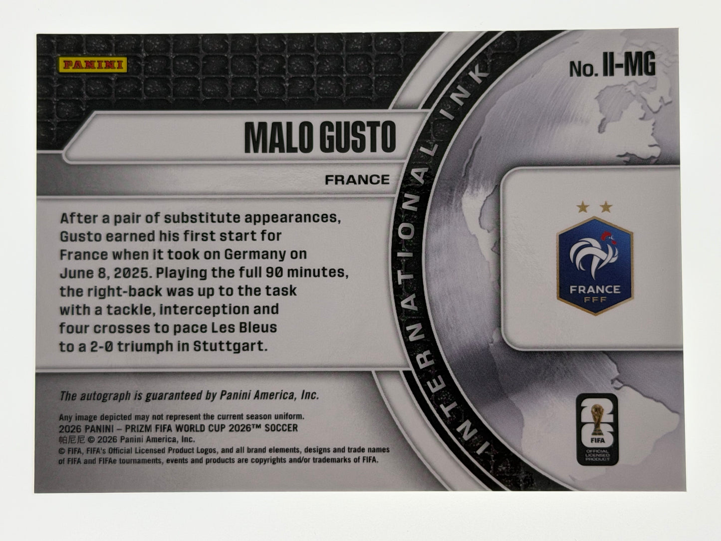 2026 Panini - Prizm FIFA World Cup 2026 Soccer International Ink - Malo Gusto