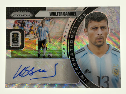 2026 Panini - Prizm FIFA World Cup 2026 Soccer International Ink Silver Wave - Walter Samuel