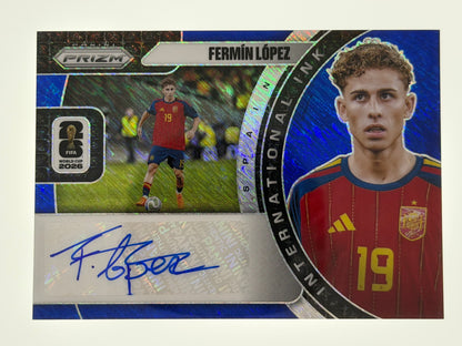 2026 Panini - Prizm FIFA World Cup 2026 Soccer International Ink Blue Shimmer SP - Fermin Lopez