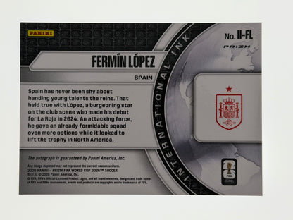 2026 Panini - Prizm FIFA World Cup 2026 Soccer International Ink Blue Shimmer SP - Fermin Lopez