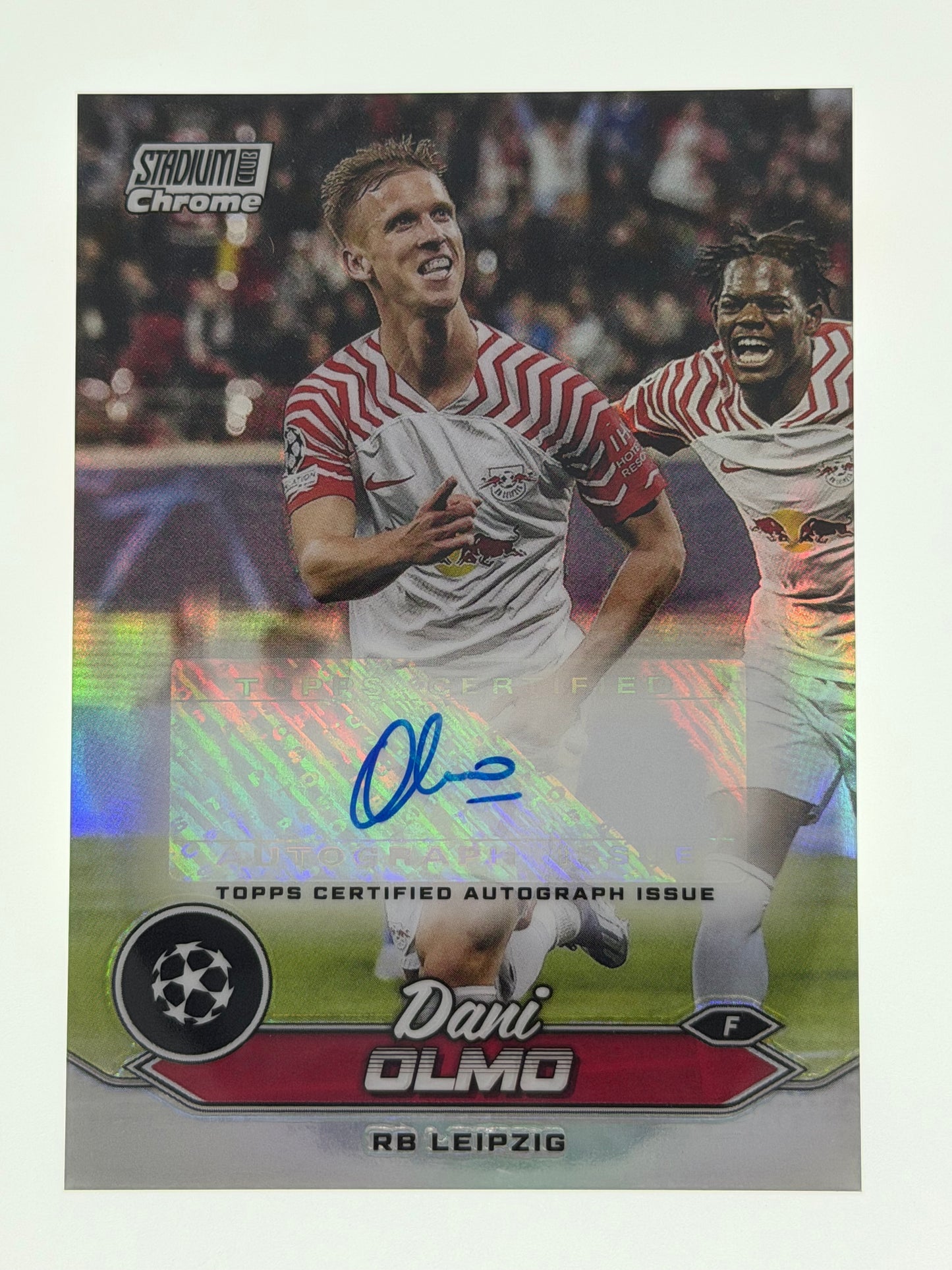 2023-24 Topps Stadium Club Chrome UEFA Champions League Autograph Card - Dani Olmo
