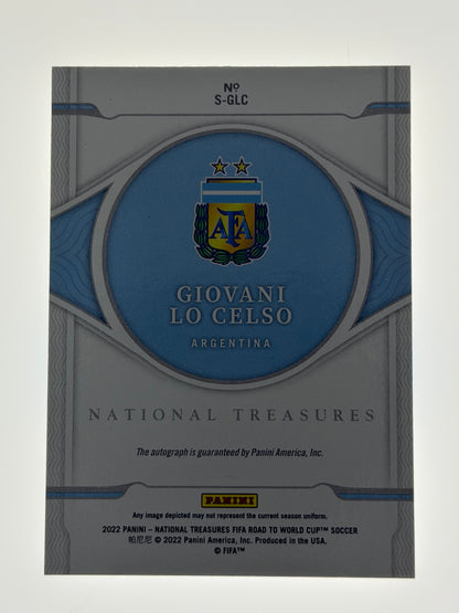 2022 Panini - National Treasures FIFA Road To World Cup Soccer Signatures 57/99 - Giovani Lo Celso