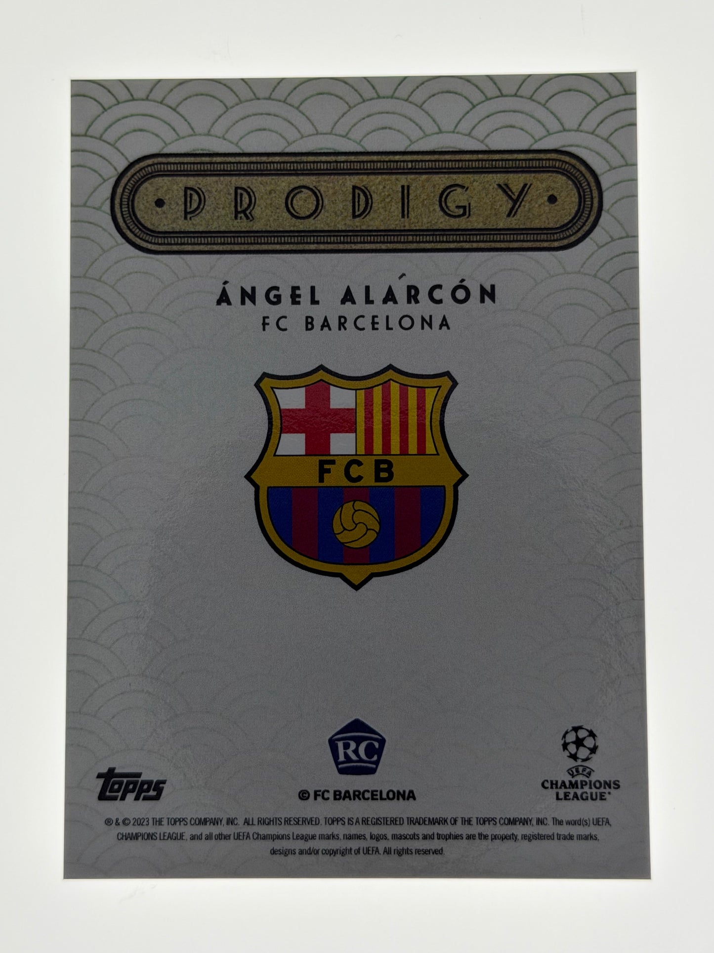 2023-24 Topps Deco UEFA Club Competitions Prodigy Green 42/99 RC - Angel Alarcon