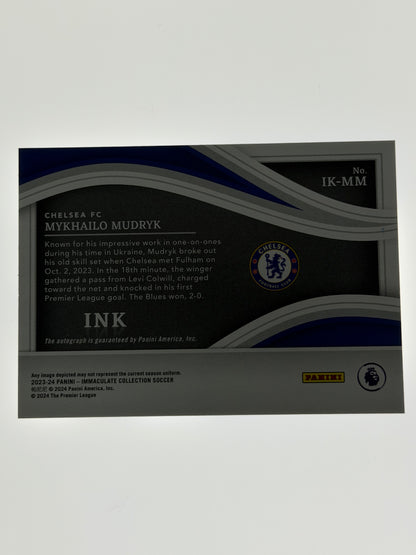 2023-24 Panini - Immaculate Collection Soccer Ink 03/25 - Mykhailo Mudryk