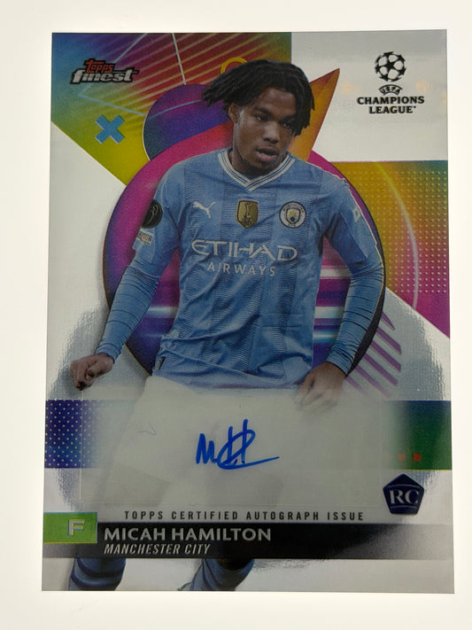 2023-24 Topps Finest UEFA Club Competitions Autograph RC - Micah Hamilton