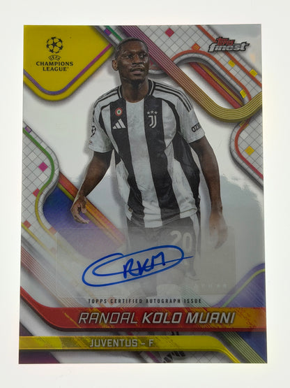 2024-25 Topps Finest UEFA Club Competitions Autograph - Randal Kolo Muani