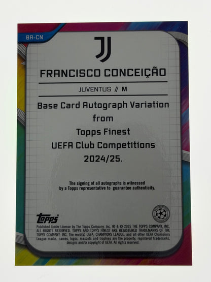 2024-25 Topps Finest UEFA Club Competitions Autograph Green 14/99 - Francisco Conceicao