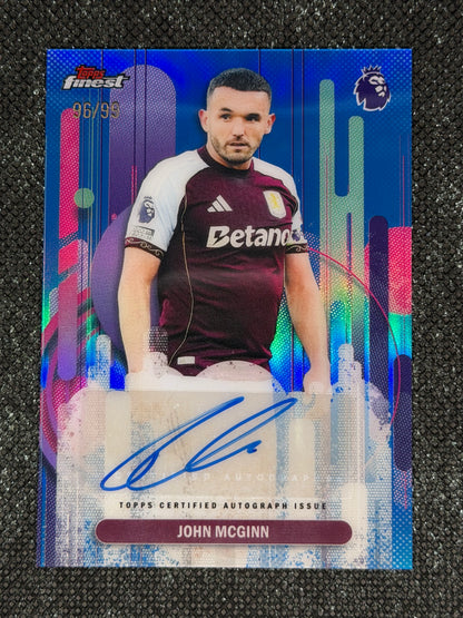 2025-26 Topps Finest Premier League Autograph Blue 96/99 - John McGinn