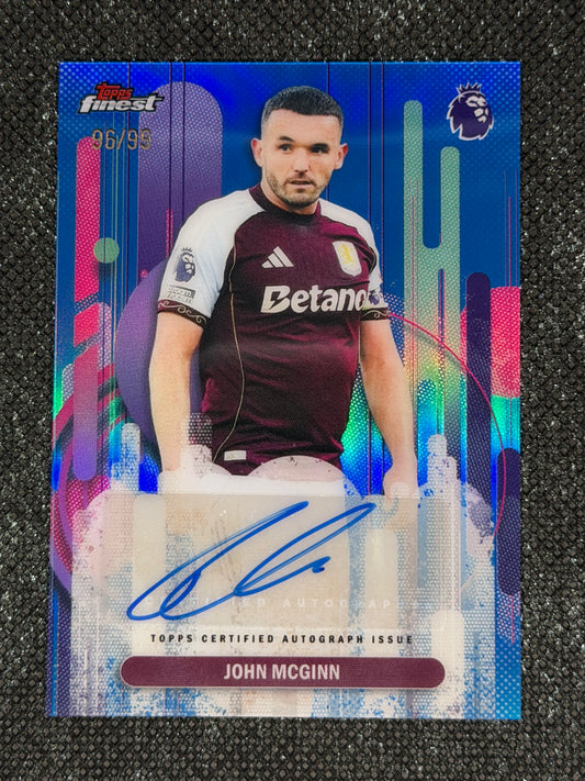 2025-26 Topps Finest Premier League Autograph Blue 96/99 - John McGinn
