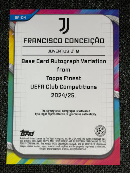 2024-25 Topps Finest UEFA Club Competitions Autograph Gold Lava 20/50 - Francisco Conceicao