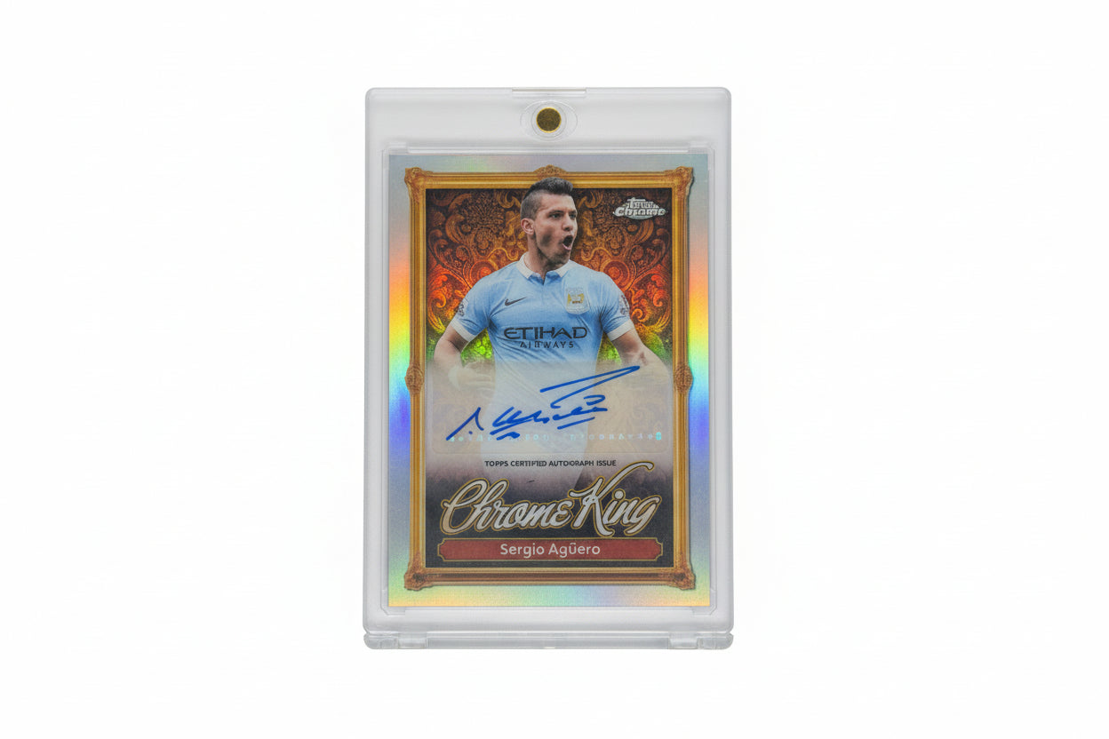 2025-26 Topps Chrome Premier League Chrome King Autograph SSP CASE HIT - Sergio Aguero